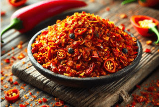 crushed scotch bonnet chilli peppers