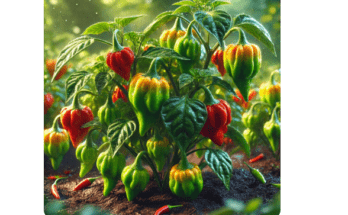 Scotch bonnet Chili Plant