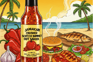 jamaican crushed scotch bonnet pepper hot sauce